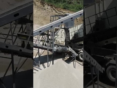 Stazione di frantumazione mobile per pneumatici